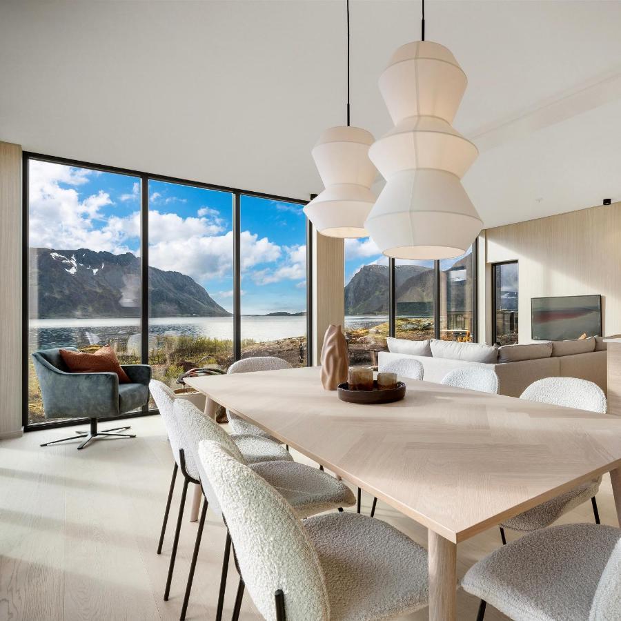 New! Luxury Cabin In Beautiful Lofoten Kleppstad Exterior foto